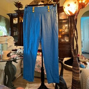 Only you linen pants size medium! Gold buttons and pockets!